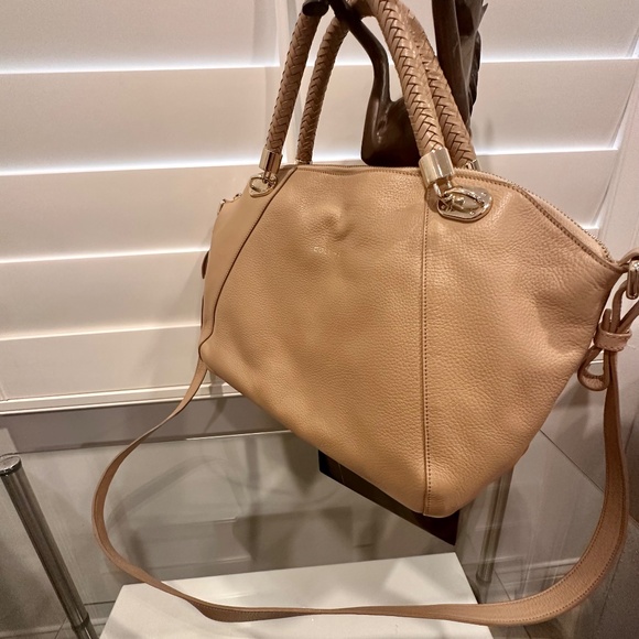 COLE HAAN Soft Leather Bowling Bag in Camel - Picture 2 of 5